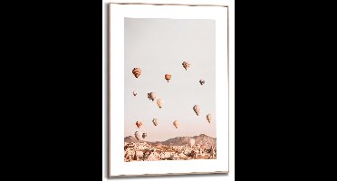 Schilderij Luchtballon - 70 x 50 - Hout - REINDERS