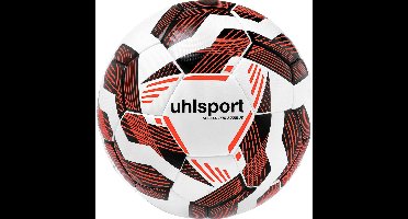 Uhlsport Soccer Pro Addglue (Sz. 4) Trainingsbal - Wit / Fluorood / Zwart | Maat: 4