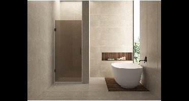 Wiesbaden Less Nisdeur - 900x2000x8mm - Nano Vintage Brons Glas - Gunmetal
