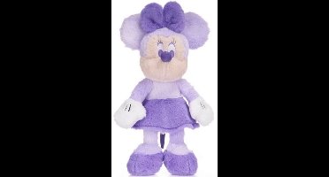 Minnie Mouse (Paars) Disney Fluffy Pluche Knuffel 36 cm - Speelgoed Knuffels voor Kinderen Jongens Meisjes - Pluizige Disney Knuffelpop - Mickey en Minnie Mouse