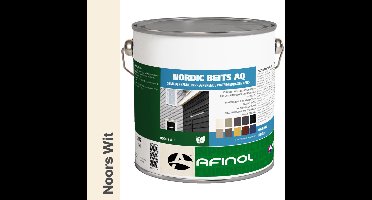 Afinol nordic beits AQ Noors wit - 2,5 liter