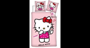 Hello Kitty & Friends Dekbedovertrek Cutes Girl - Eenpersoons - 140 x 200 cm - Polykatoen