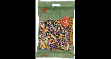 Hama bio strijkkralen kleurenmix midi 3000 stuks milieuvriendelijk speelgoed.