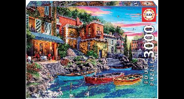 Educa - Puzzel - 3000 stukjes - Zonsondergang in Como - Legpuzzel