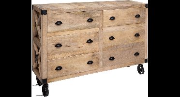 Atmosphera buffetkast op wielen 150x40x103 cm hout hout