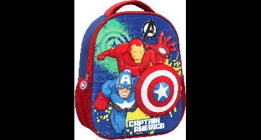Marvel Avengers 3D Rugzak, Captain America - 32 x 26 x 10 cm - EVA polyester