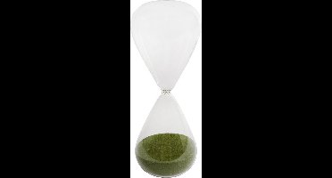 Zandloper 6x6x17cm Groen