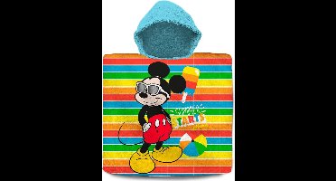 Disney Mickey Mouse bad cape/poncho - 60 x 120 cm - katoen - voor kinderen