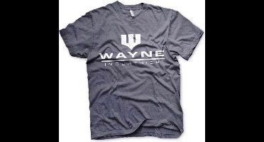 DC Comics Batman Heren Tshirt -2XL- Wayne Industries Logo Blauw