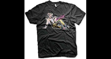 DC Comics Harley Quinn Heren Tshirt -2XL- Birds Of Prey - Roller Skates Zwart
