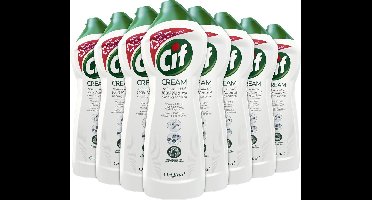 Cif Schuurmiddel Cream Normaal - 8 x 750 ml - Voordeelverpakking