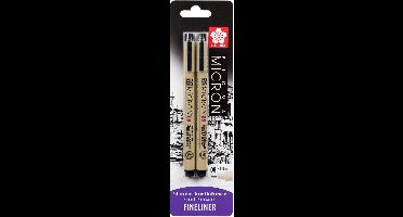 Sakura Pigma micron 08 - Zwart - 0,50mm - 2stuks