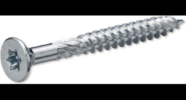 Homefix - Spaanplaat schroef platkop verzinkt - 3.0 x 25 mm. - 100 stuks. Hout schroeven.