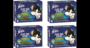 Felix - Kattenvoer - EDF groenten selectie gelei - 12x85 gram per 2 verpakking