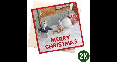 Muizenhuis: wenskaartenpakket Kerstmis