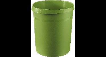 HAN GRIP 18190-05 Prullenbak 18 l (Ø x h) 312 mm x 345 mm Polypropyleen Groen 1 stuk(s)