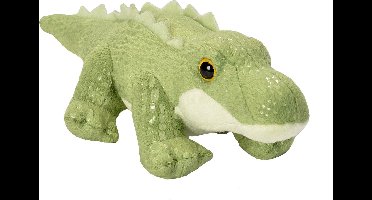 Wild Republic pluche knuffel Krokodil - 13 cm - groen - Speelgoed knuffeldieren