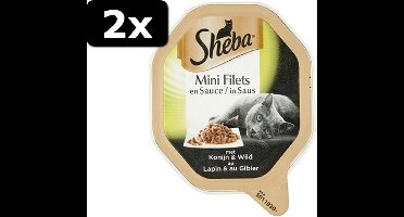 2x SHEBA ALU KONIJN/WILD SAUS 22X85GR