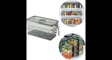 Home & Marker - Koelkast Organizer Doorzichtig - Koelkast Bakjes - Opbergdoos - Koelkastorganizers - Lade Organizer - FRESHDISH