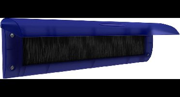 Brievenbusklep blauw | Binnenbriefplaat blauw transparant | Brievenbusborstel blauw met klep | door-line brievenbus