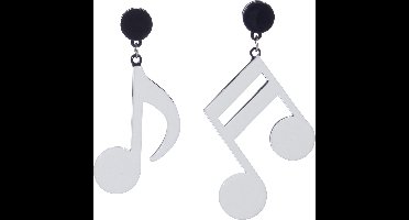 Oorbellen Muzieknoot - One Size - Unisex Volwassenen