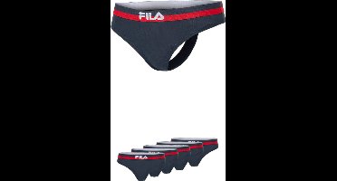 FILA - Woman Gekleurde Waistband String | 5-Pack | Damesstring | Maat S - Navy