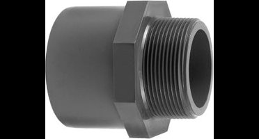 Druk PVC puntstuk - 63/75mm x 2/1/2 - 16 bar