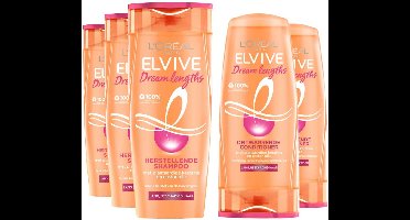L'Oréal Elvive Dream Lengths - Shampoo 3x 250 ml & Conditioner 2x 200 ml - Pakket