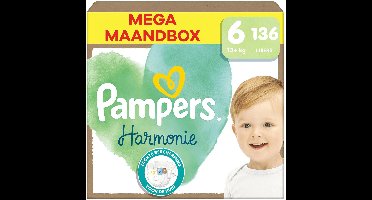 Pampers - Harmonie - Maat 6 - Mega Maandbox - 204 stuks - 13+KG