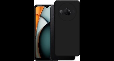 Just in Case hoesje geschikt voor Xiaomi Redmi A3 Hoesje Siliconen - Flexibele Case - Zwart