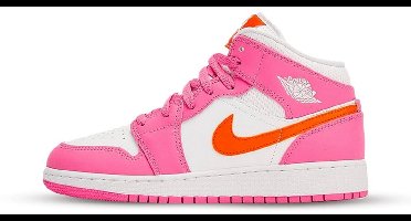 Air Jordan 1 Mid Pinksicle Safety Orange (GS) - Maat 39