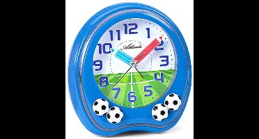 Kinderwekker voetbal blauw