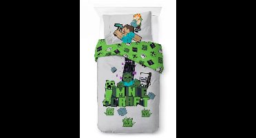 Minecraft Dekbedovertrek monsters - 140 x 200 cm - katoen