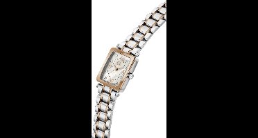 Gc Gc Plaza Mini Small Size Metal Analoog Quartzhorloge Zilverkleurig En Roségoudkleurig Kast Gemaakt Van 100% Roestvrij Staal En Een Armband Van 100% Roestvrij Staal 21 mm Z71001L1, Z71002L1, Z71005L3