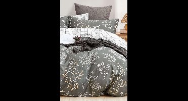 Asir - Eenpersoons dekbedovertrekset (DE) - Groente - 65% katoen / 35% polyester - 30 x 30 x 5 cm