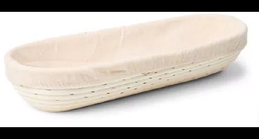 Patisse Rijsmand met Deegkleed – Ovaal – 28 x 13 cm – Rotan