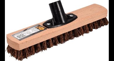 Professionele Straatbezem 30 cm – Beukenhout – Hittebestendige Natuurlijke Palmvezel – Voor 22 mm Steel