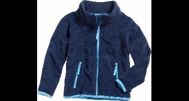 Playshoes - Fleecejack - Donkerblauw/Blauw - maat 86cm