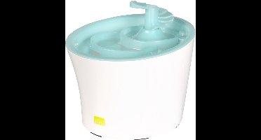 Ebi Tugela Drinkfontein - Waterfontein Kat en Hond - Stil met Waterniveau-indicator - 3 Liter - incl. 2 Koolfilters - Blauw