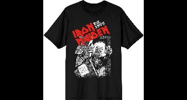 Iron Maiden - Est. 1975 No Prayer Grave Red Logo Heren T-shirt - S - Zwart