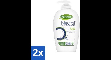 Neutral - Vloeibare Handzeep - Gevoelige Huid - 0% Parfum & Kleurstof - 100% Biologisch Afbreekbaar - 250 ml - Voordeelverpakking - 2 stuks
