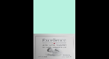 Excellence Jersey Topper Hoeslaken - Eenpersoons - 90/100x210/220 cm - Mint Green