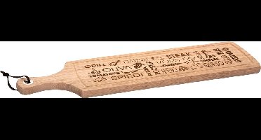 Secret de Gourmet Serveerplank - bamboe hout - tapas - 59 x 15 cm - hapjes plank