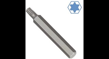 T25 Torx-bit 75 mm – S2-staal – 10 mm zeskantopname