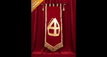 Sinterklaas Banner Rood de luxe