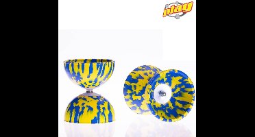Diabolo Play Rainbow diabolo 105 mm 260 gr Geel - Blauw