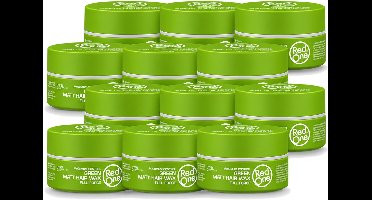 12 x Red One - Haarwax - Groen - Matte Hair Wax - Full Force - 150 ml - Voordeelverpakking - 12 stuks