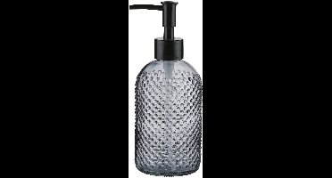 Zeepdispenser met zwarte pomp Ø7,5xh19cm