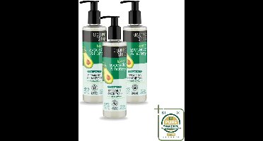 3 x Organic Shop - Natural Repairing Shampoo - Avocado & Honey - Hydraterend en Herstellend - 280 ml - Wasstrips - Avocado En Honing Shampoo - Herstellend Haar - Hydraterend Haar - Beschadigd Haar - Pluis Haar