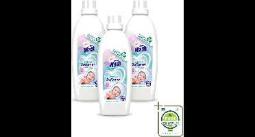 3 x At Home Wash – Wasverzachter Sensitive – Voor Babykleding – 750 ml - Grootverpakking - Wasverzachter Voor Babykleding - Wasverzachter Voor Gevoelige Huid - Hypoallergene Wasverzachter - Wasverzachter Voor Peuters - Wasverzachter Voor Kinderen